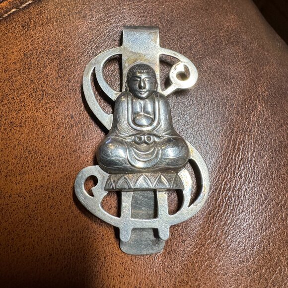 Buddha Money Clip 950 Silver 19.8 grams